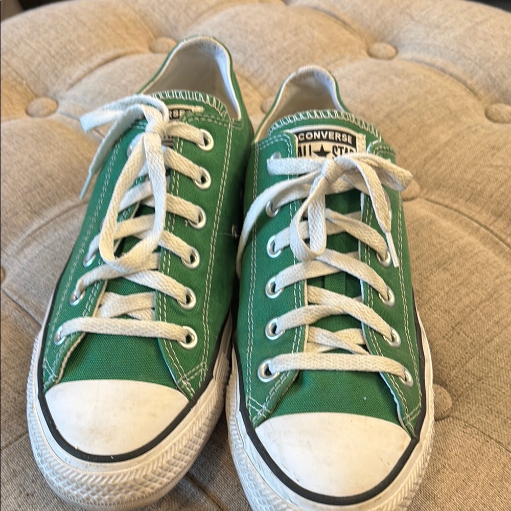 Converse Green and White Chuck Taylor Sneakers